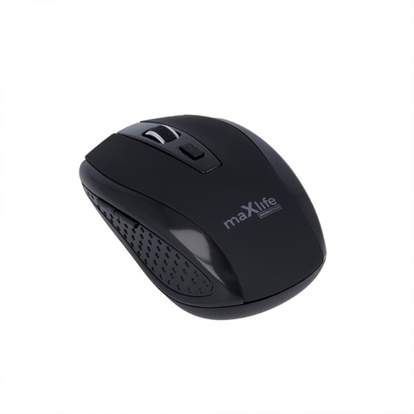 Maxlife trådløs optisk mus 800/1000/1600 DPI, svart