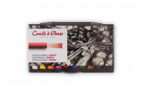 Conté à Paris Mjuk pastellkrita, 10st
