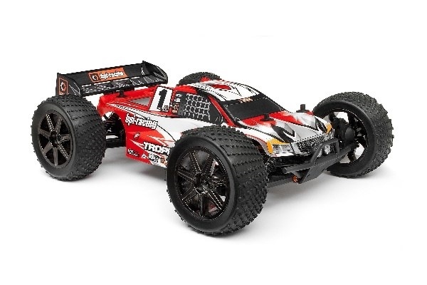 Klar Trophy Truggy Flux-karosseri med vindusmaske og dekal