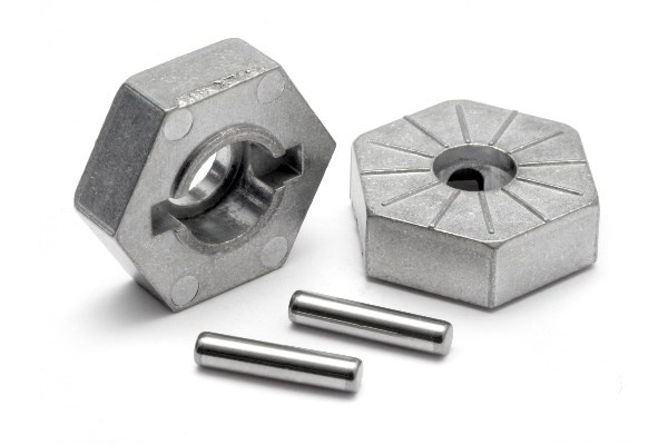 Sekskantet hjulnav 17Mm (sølv)
