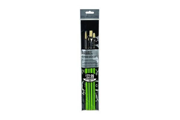 LIQUITEX Free Style Traditional Brush Pack 4