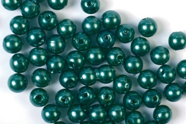 Plastperler 5 mm 500 g, grønn Plastperler 5 mm 500 g, grønn
