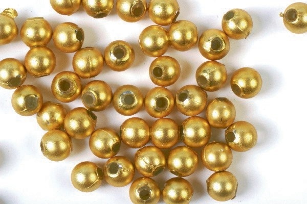Teppe gullperler 8mm 500g Teppe gullperler 8mm 500g