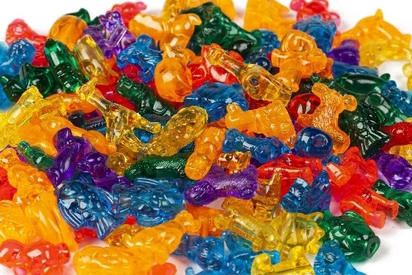 Pearl`n fun Transparente perler formet som dyr, 200 g