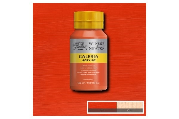 Galeria Akryl 500 ml kadmiumoransje fargetone 090