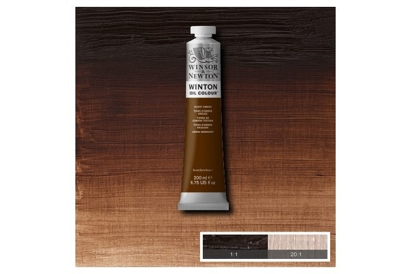 WINSOR Winton oil 200ml burnt umber 076