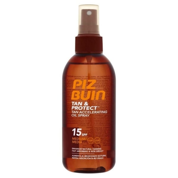 Piz Buin Tan & Protect Tan Accelerating Oil Spray SPF15 150ml Piz Buin Tan & Protect Tan Accelerating Oil Spray SPF15 150ml