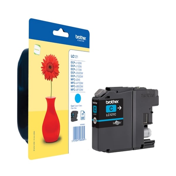 Brother LC-121C blekkpatroner 1 stk Original Cyan