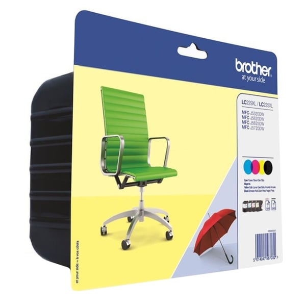 Brother LC-229XLVALBP bläckpatroner 1 styck Original Svart, Cyan, Magenta, Gul