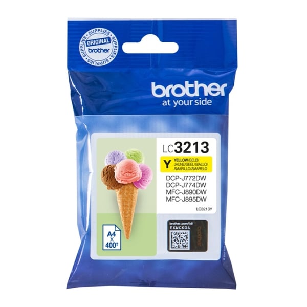 Brother LC-3213Y blekkpatroner Original blekkpatroner med høy (XL) kapasitet, gul