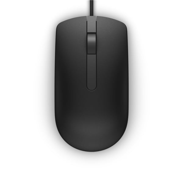 Dell MS116 Datamus Ambidextrous USB Type-A Optisk 1000 DPI