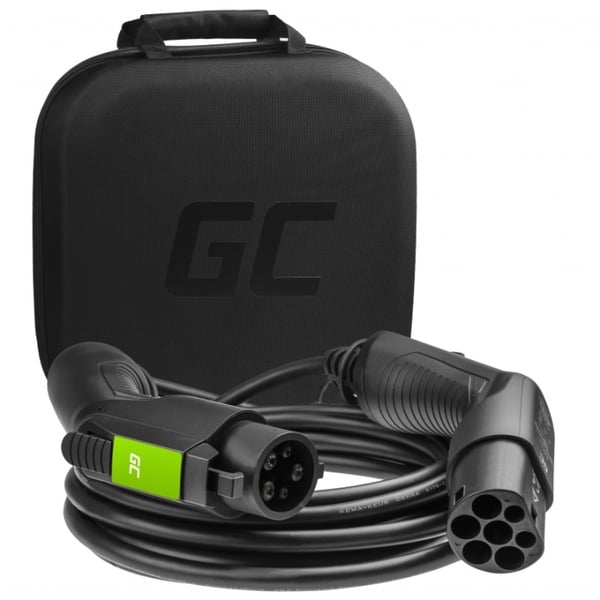greencell Laddkabel Elbil EV19 Typ1 7m 3.6kW 16A 1-FAS Svart IP55