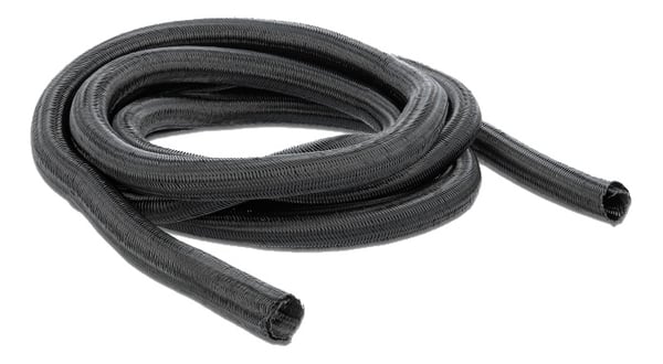 DeLOCK Flettet slangerør, selvlukkende, 5 m x 19 mm, svart