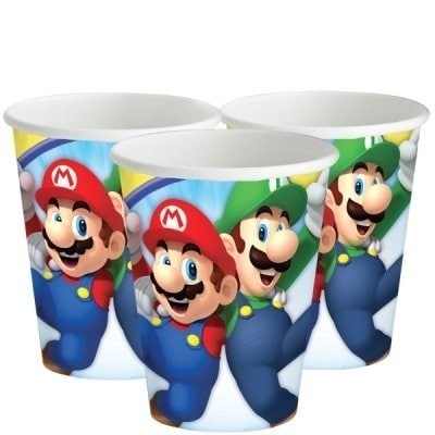 Papirkopper Super Mario 8-pakning