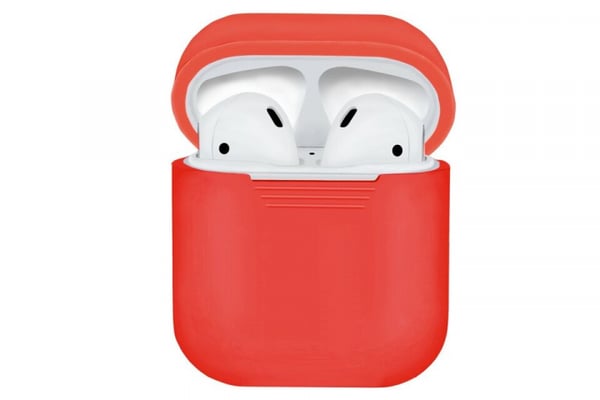 Beskyttelsesetui i silikone til Apple Airpods, Rød