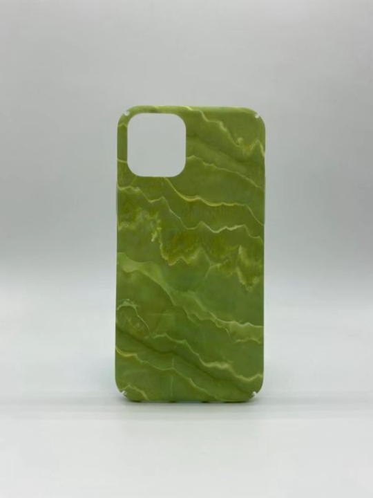 Marmor-etui med grønn marmor til iPhone 11 Pro Max