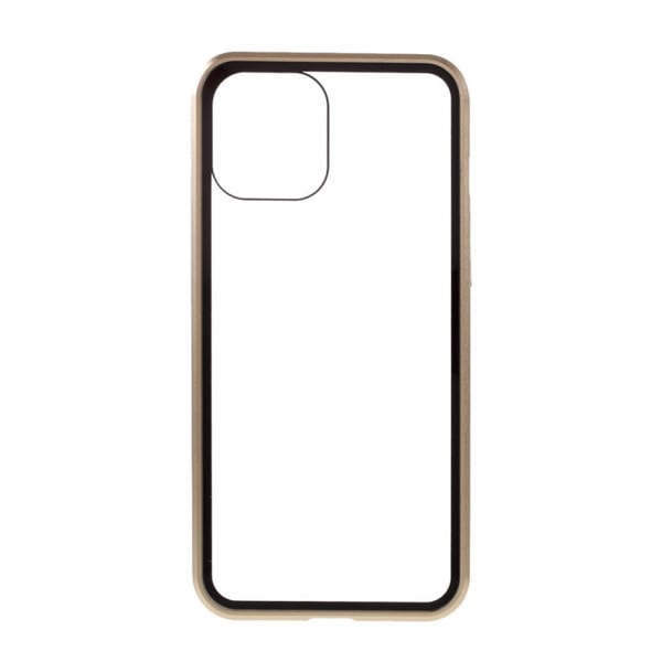 Stilig etui med fargede kanter til iPhone 12 Pro Max, gull