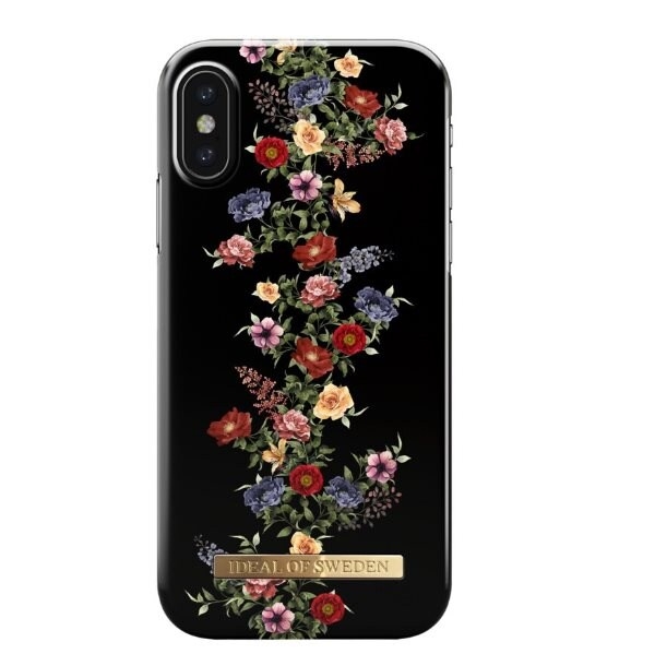iDeal of Sweden kotelo IPhone XS Max - Tumma kukka