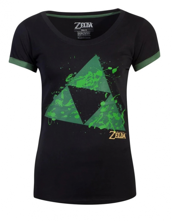 Zelda - Triforce Splatter T-skjorte for kvinner, 2XL