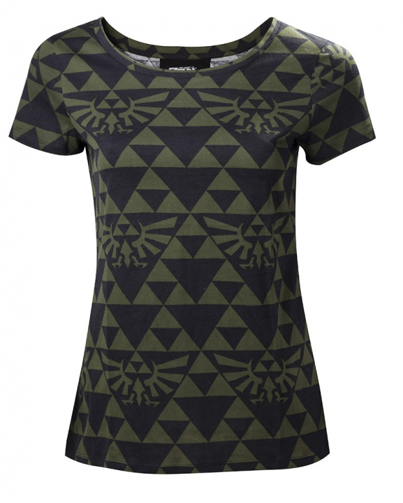 Zelda - Grønn Svart Hyrule T-skjorte dame, S