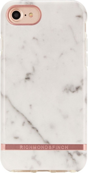 Richmond &amp; Finch iPhone 7/8/SE2-etui, hvid marmor