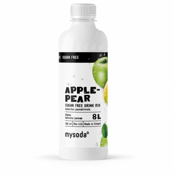 Mysoda Æble &amp; Pære Sukkerfri 500ml - Giver 8L drik