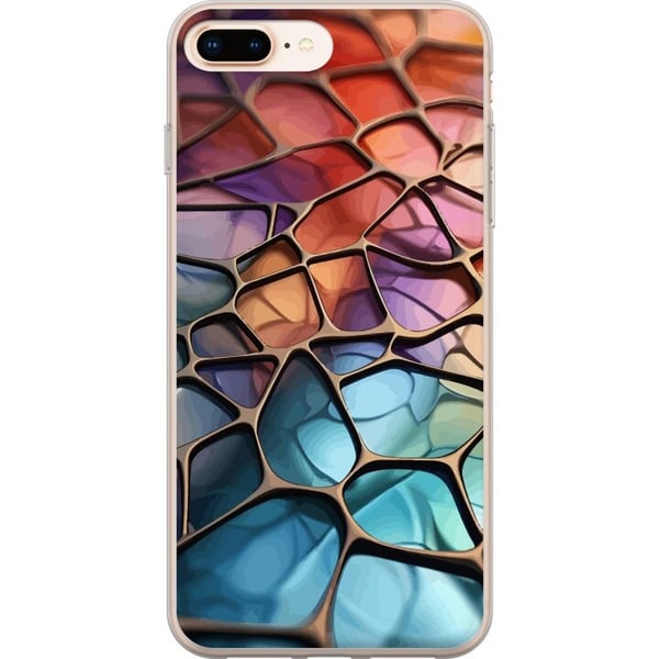 Mobilcover til Apple iPhone 7 Plus med Metallict mønster motiv