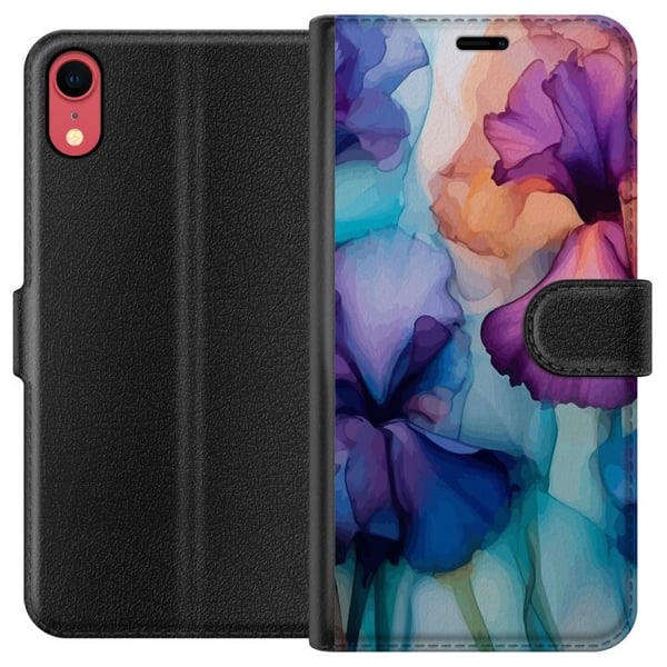 Lommeboketui til Apple iPhone XR med Magiske blomster motiv