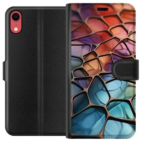 Lommeboketui til Apple iPhone XR med Metalliskt mønster motiv