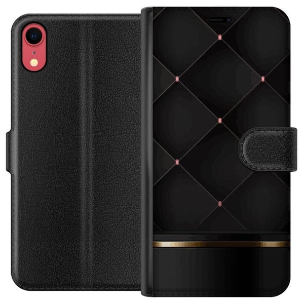 Tegnebogsetui til Apple iPhone XR med Luksuslinje motiv