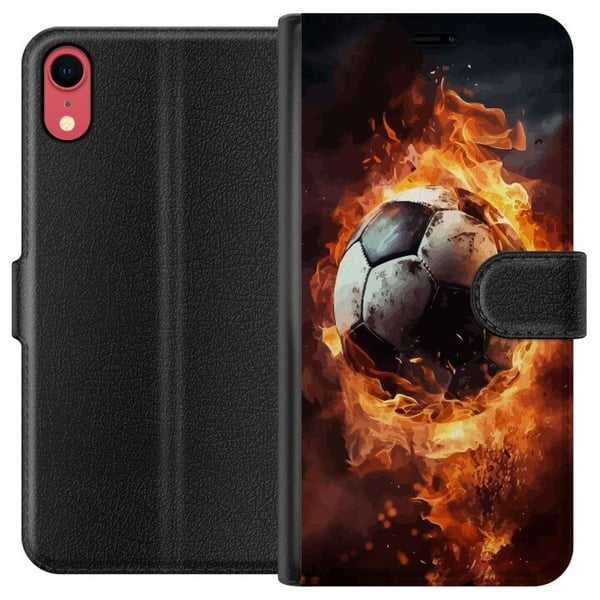 Lommeboketui til Apple iPhone XR med Fotball motiv