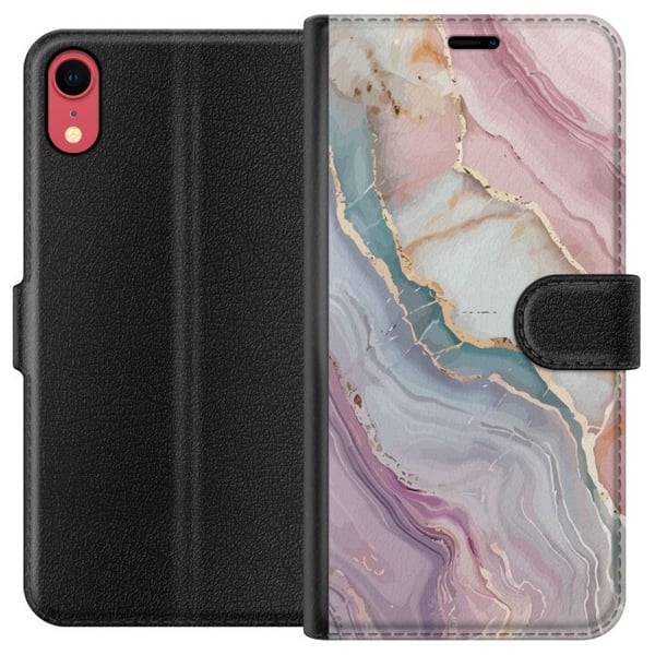 Lommeboketui til Apple iPhone XR med Marmor motiv