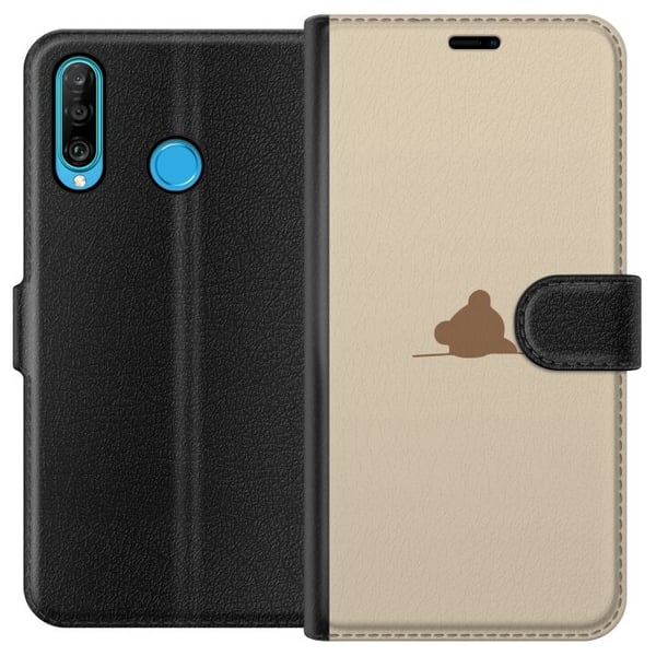 Lommeboketui til Huawei P30 lite med Nalle motiv