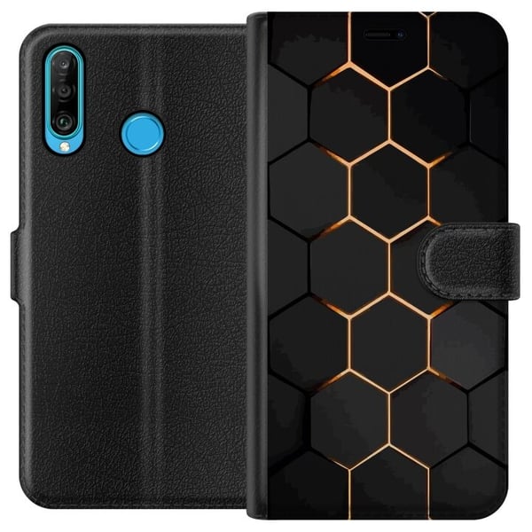 Lommeboketui til Huawei P30 lite med Luksuriøst Mønster motiv