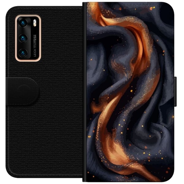 Lommeboketui til Huawei P40 med Brennende silke motiv
