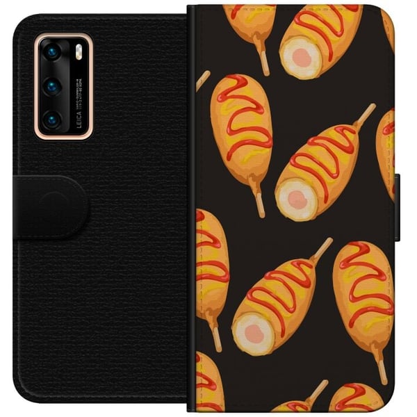 Lommeboketui til Huawei P40 med Kyllinglår motiv