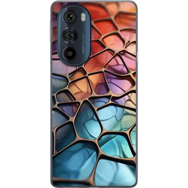 Mobildeksel til Motorola Edge 30 Pro med Metalliskt mønster motiv