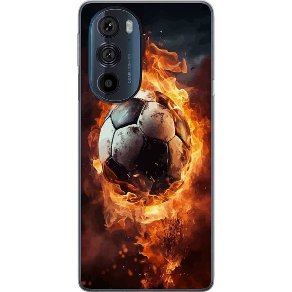 Mobilcover til Motorola Edge 30 Pro med Fodbold motiv