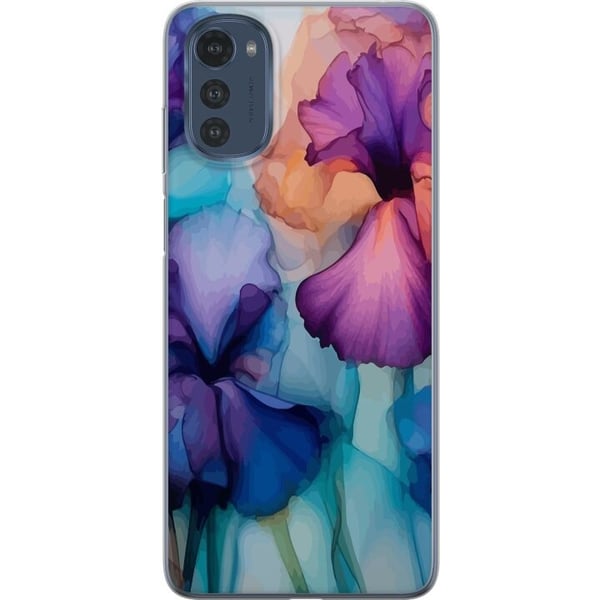 Kännykkäkuori Motorola Moto E32s-laitteelle, jossa on Maagiset kukat kuvio