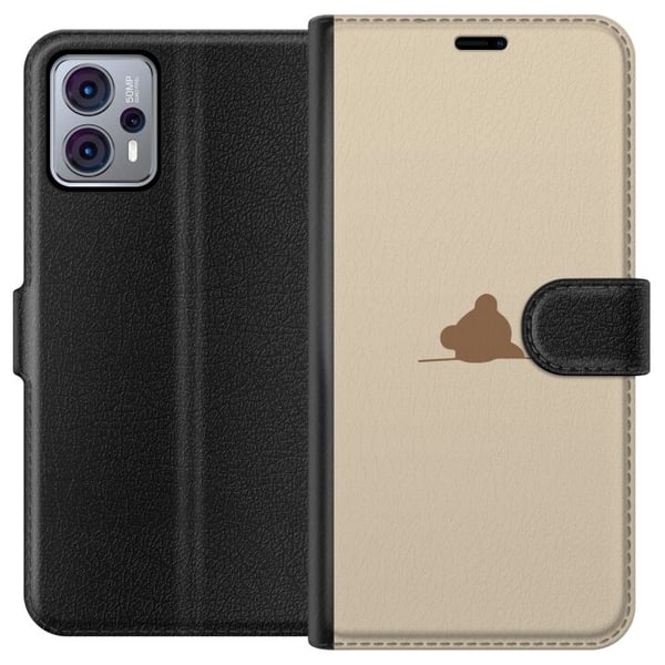 Tegnebogsetui til Motorola Moto G23 med Nalle motiv