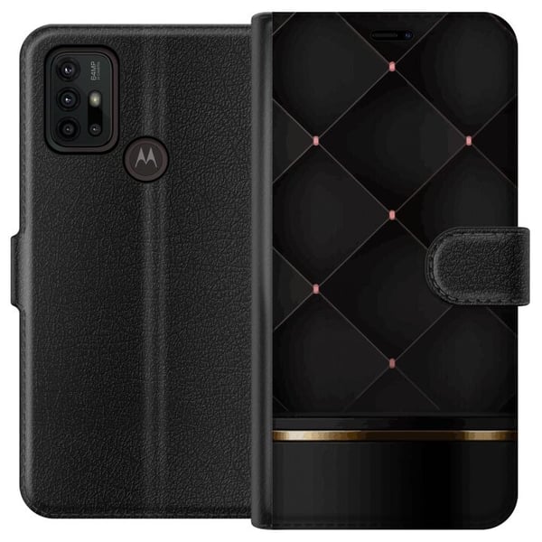 Lompakkokotelo Motorola Moto G30-laitteelle, jossa on Ylellinen linja kuvio