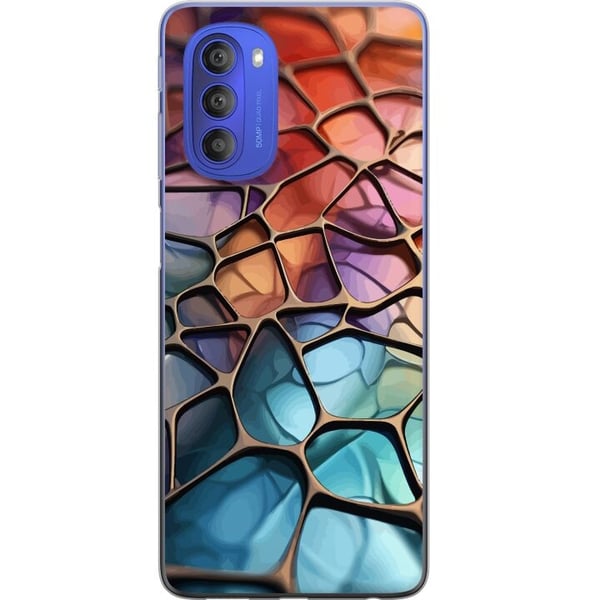 Mobildeksel til Motorola Moto G51 5G med Metalliskt mønster motiv