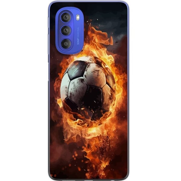 Mobildeksel til Motorola Moto G51 5G med Fotball motiv