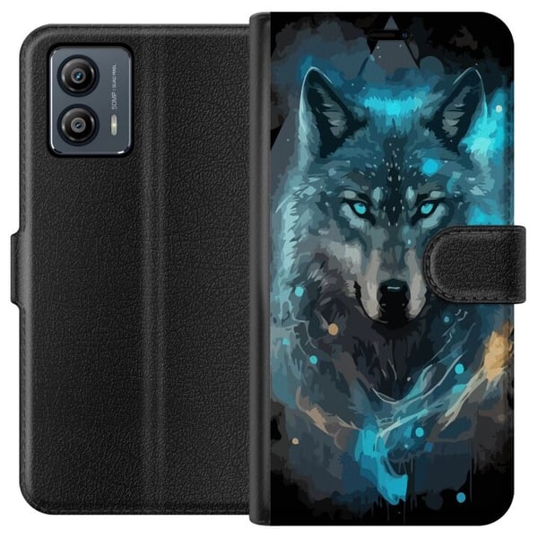 Lommeboketui til Motorola Moto G53 med Ulve motiv