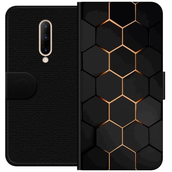 Lompakkokotelo OnePlus 7 Pro-laitteelle, jossa on Ylellinen Kuvio kuvio