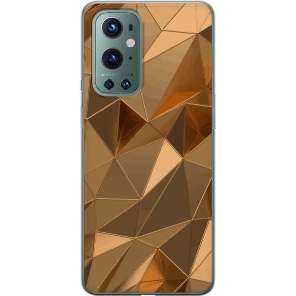 Mobildeksel til OnePlus 9 Pro med 3D Gull motiv