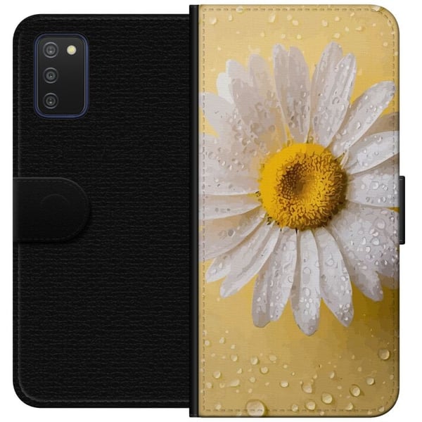 Lommeboketui til Samsung Galaxy A03s med Porselensblomst motiv
