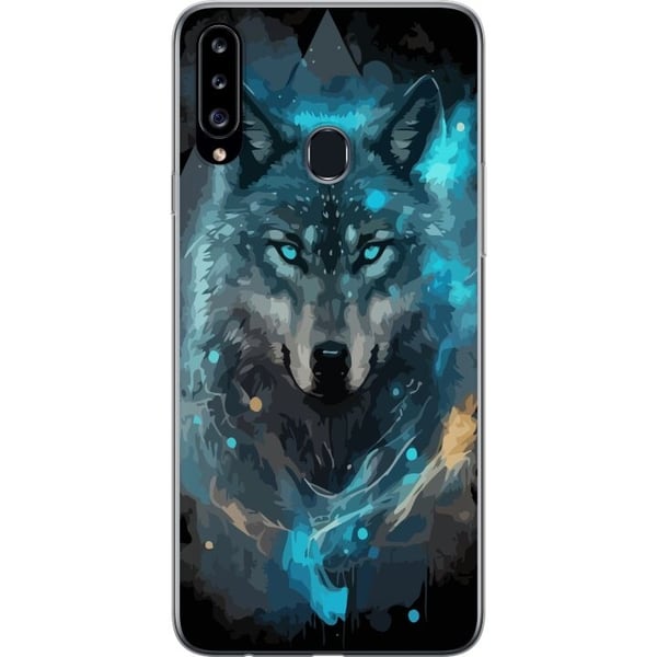 Mobildeksel til Samsung Galaxy A20s med Ulve motiv