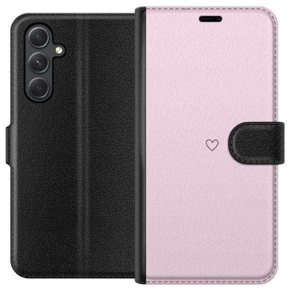 Lommeboketui til Samsung Galaxy A35 med Hjerte motiv