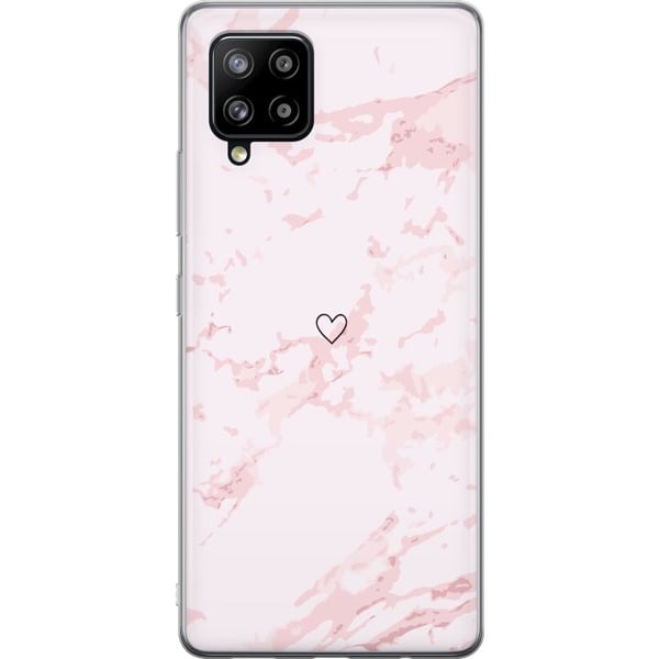 Mobildeksel til Samsung Galaxy A42 5G med Rosa Hjerte motiv